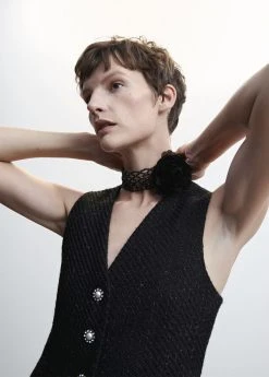 Mango Fabric Flower Choker -Enamel Copenhagen Salg 47000386 99 99999999 01