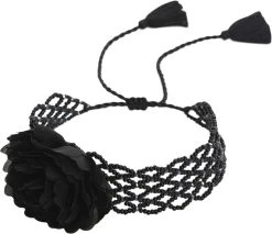 Mango Fabric Flower Choker