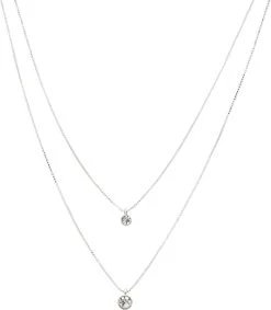 Pilgrim Halskæde : Lucia_PI : Sølvbelagt : Krystal