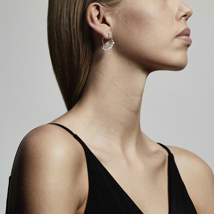 Pilgrim Øreringe : Panna : Sølvbelagt 4 Pilgrim Øreringe : Panna : Sølvbelagt - Billede 2