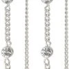 Pilgrim SILVER-PLATED KAMARI CHAIN EARRINGS W/ CRYSTALS 1 Pilgrim SILVER-PLATED KAMARI CHAIN EARRINGS W/ CRYSTALS -Enamel Copenhagen Salg 5700560080959