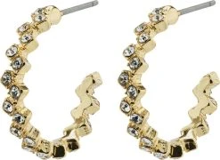 Pilgrim Øreringe : Jolene : Guldbelagt : Kr