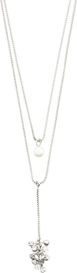 Pilgrim Halskæde : Jolene : Sølvbelagt : Hv