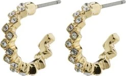 Pilgrim Øreringe : Ester : Guldbelagt : Kry