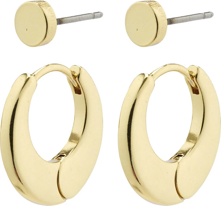 Pilgrim Øreringe : Eilish : Guldbelagt 3 Pilgrim Øreringe : Eilish : Guldbelagt