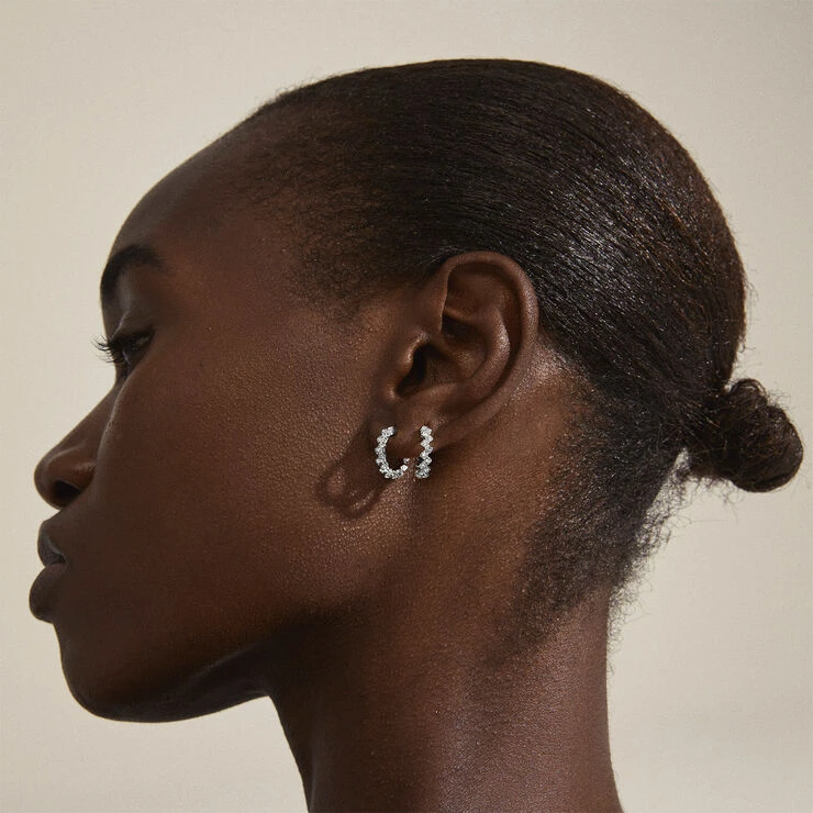 Pilgrim Øreringe : Ester : Sølvbelagt : Kry 5 Pilgrim Øreringe : Ester : Sølvbelagt : Kry - Billede 3