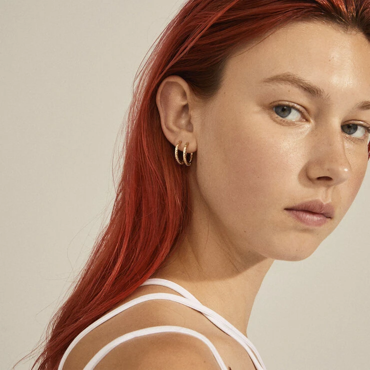 Pilgrim Øreringe : Elanor : Guldbelagt 4 Pilgrim Øreringe : Elanor : Guldbelagt - Billede 2