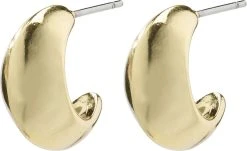 Pilgrim Øreringe : Edwina : Guldbelagt