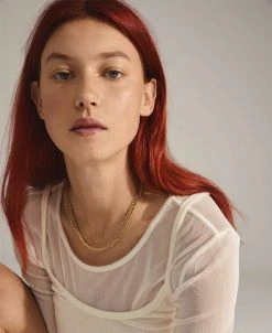 Pilgrim BLOSSOM Recycled Curb Chain Halskæde 2-i-1 Guldbelagt -Enamel Copenhagen Salg 5700560087491 2