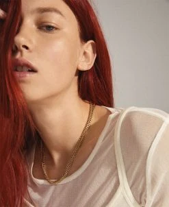 Pilgrim BLOSSOM Recycled Curb Chain Halskæde 2-i-1 Guldbelagt -Enamel Copenhagen Salg 5700560087491 3