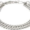 Pilgrim BLOSSOM Recycled Curb Chain Armbånd 2-i-1 Sølvbelagt -Enamel Copenhagen Salg 5700560087538