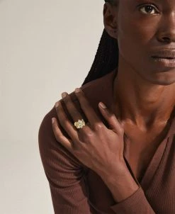 Pilgrim ENERGETIC Organisk Krystal Ring Guldbelagt -Enamel Copenhagen Salg 5700560087835 1