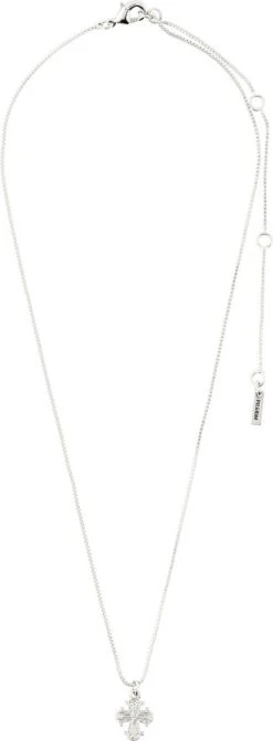 Pilgrim DAGMAR Mini-kors Halskæde Sølvbelagt -Enamel Copenhagen Salg 5700560088955 1