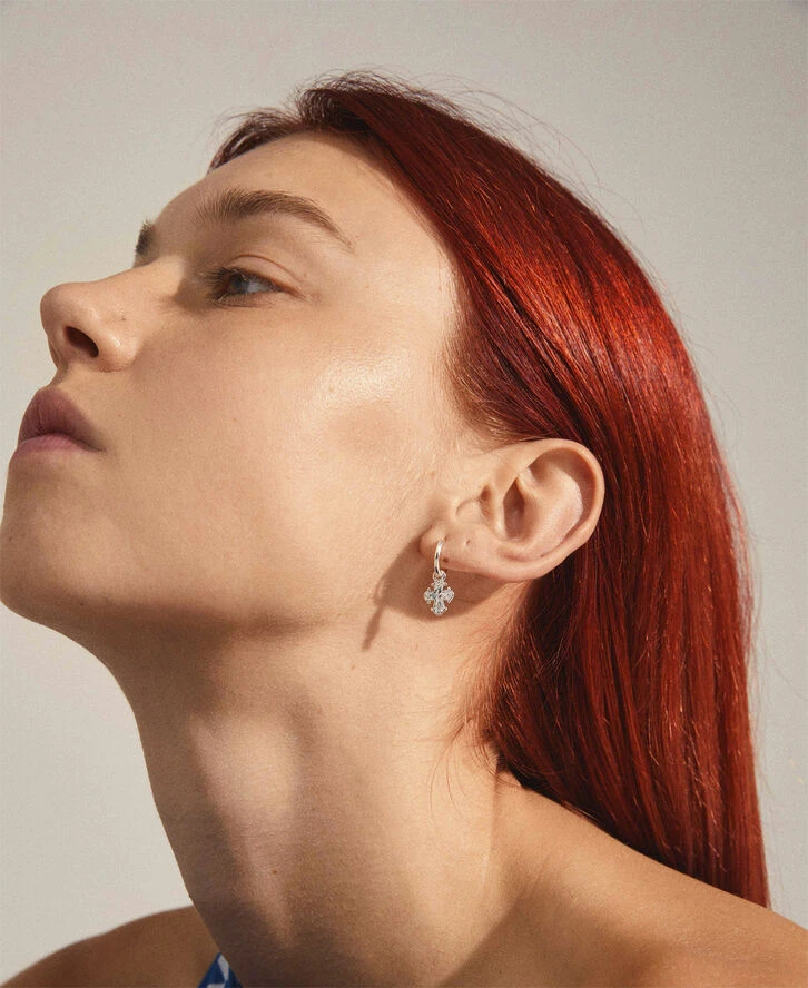 Pilgrim DAGMAR Huggie Hoop øreringe Sølvbelagt 5 Pilgrim DAGMAR Huggie Hoop øreringe Sølvbelagt - Billede 3