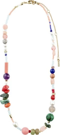 Pilgrim FREEDOM Semi Precious Stone Necklace Gold-plated -Enamel Copenhagen Salg 5700560090095 1