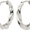 Pilgrim TAFFY Recycled Large Swirl Hoop Earrings Silver-plated -Enamel Copenhagen Salg 5700560090521