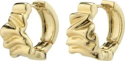 Pilgrim WILLPOWER Recycled Huggie Hoop Earrings Gold-plated