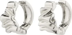 Pilgrim WILLPOWER Recycled Huggie Hoop Earrings Silver-plated