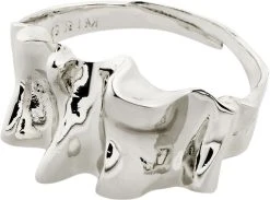 Pilgrim WILLPOWER Recycled Sculptural Ring Silver-plated