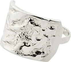 Pilgrim KINDNESS Recycled Rustic Statement Ring Silver-plated