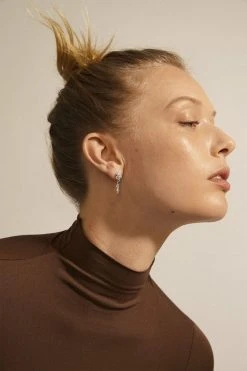 Pilgrim SOLIDARITY Recycled Organic Shaped Earrings Silver-plated -Enamel Copenhagen Salg 5700560092990 2