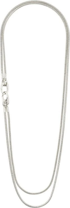 Pilgrim SOLIDARITY Recycled Snake Chain Necklace Silver-plated 9 Pilgrim SOLIDARITY Recycled Snake Chain Necklace Silver-plated -Enamel Copenhagen Salg 5700560093010 1