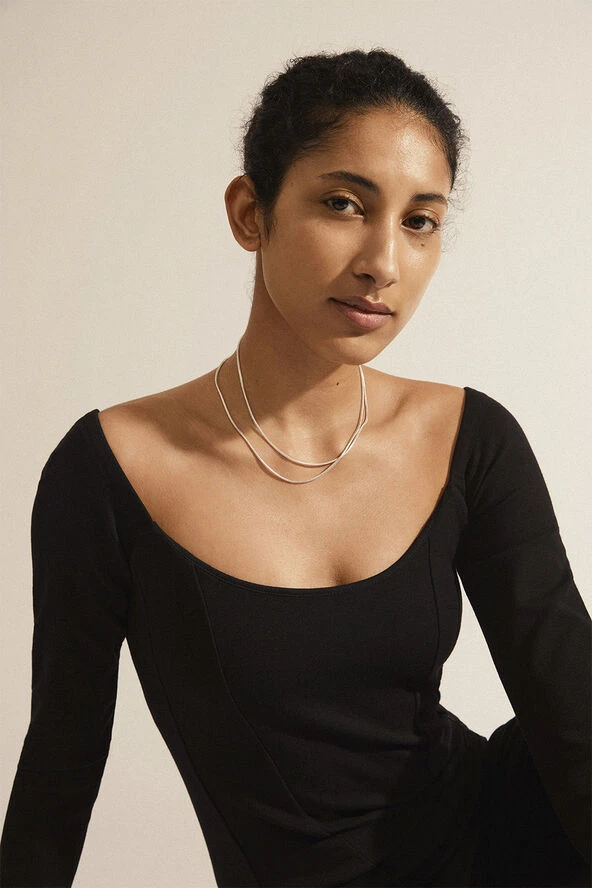 Pilgrim SOLIDARITY Recycled Snake Chain Necklace Silver-plated 7 Pilgrim SOLIDARITY Recycled Snake Chain Necklace Silver-plated - Billede 5