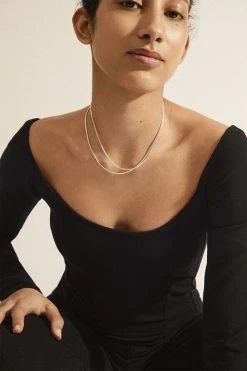 Pilgrim SOLIDARITY Recycled Snake Chain Necklace Silver-plated 13 Pilgrim SOLIDARITY Recycled Snake Chain Necklace Silver-plated -Enamel Copenhagen Salg 5700560093010 5