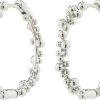 Pilgrim SOLIDARITY Recycled Large Bubbles Hoops Silver-plated