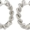 Pilgrim ANNIKA Recycled Robe Chain Hoop Earrings Silver-plated 2 Pilgrim ANNIKA Recycled Robe Chain Hoop Earrings Silver-plated -Enamel Copenhagen Salg 5700560093195