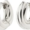 Pilgrim EDEA Recycled Chunky Huggie Hoops Silver-plated -Enamel Copenhagen Salg 5700560094178