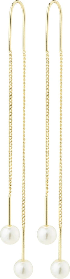 Pilgrim EUONIA Pearl Chain-earrings Gold-plated 3 Pilgrim EUONIA Pearl Chain-earrings Gold-plated