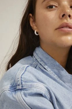 Pilgrim ELFRIDA Recycled Hoop Earrings Silver-plated -Enamel Copenhagen Salg 5700560094369 2