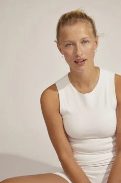 Pilgrim EBNA Medium Crystal Hoops Silver-plated -Enamel Copenhagen Salg 5700560094642 1