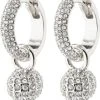 Pilgrim EDTLI Crystal Hoop Earrings Silver-plated -Enamel Copenhagen Salg 5700560095007