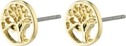 Pilgrim IBEN Recycled Tree-of-life ørestikker Gold-plated