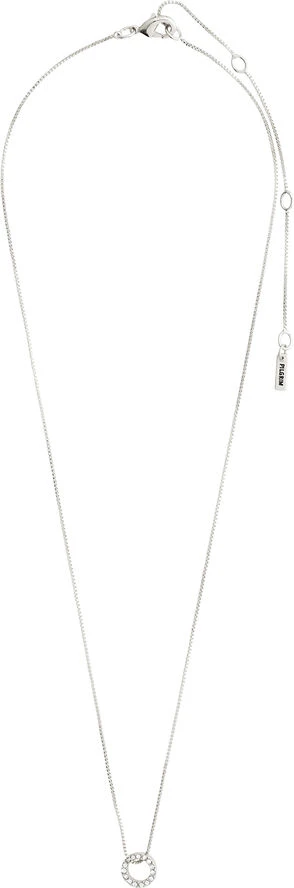 Pilgrim ROGUE Recycled Crystal Halo Necklace Silver-plated 4 Pilgrim ROGUE Recycled Crystal Halo Necklace Silver-plated - Billede 2