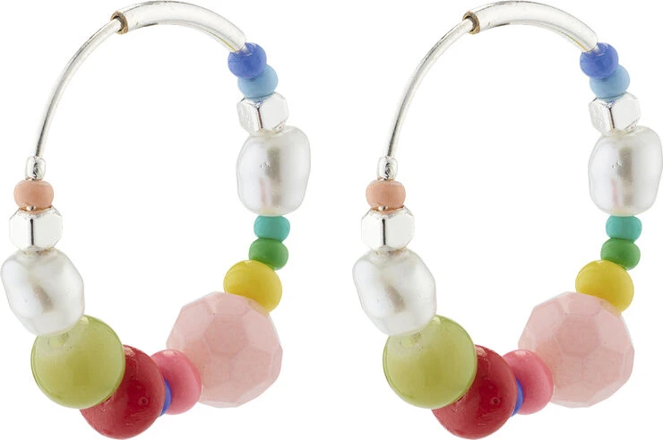 Pilgrim AUBRIE Hoop Earrings Multi/silver-plated 3 Pilgrim AUBRIE Hoop Earrings Multi/silver-plated