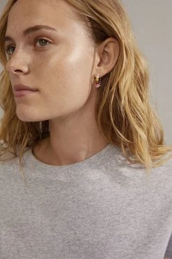 Pilgrim AUBRIE Hoop Earrings Multi/silver-plated 7 Pilgrim AUBRIE Hoop Earrings Multi/silver-plated -Enamel Copenhagen Salg 5700560095496 m2