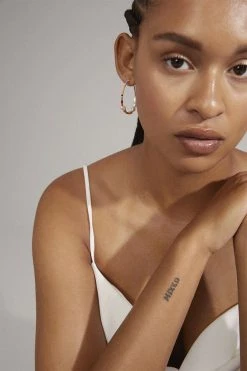 Pilgrim AUBRIE Hoop Earrings Multi/gold-plated -Enamel Copenhagen Salg 5700560095502 m1