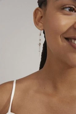 Pilgrim ETINE Recycled Chain Earrings Silver-plated -Enamel Copenhagen Salg 5700560095786 m1