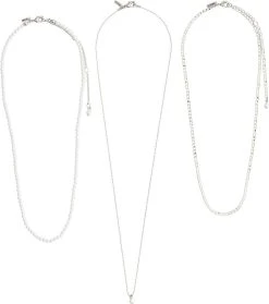 Pilgrim BAKER Necklace 3-in-1 Set Silver-plated -Enamel Copenhagen Salg 5700560095823 2