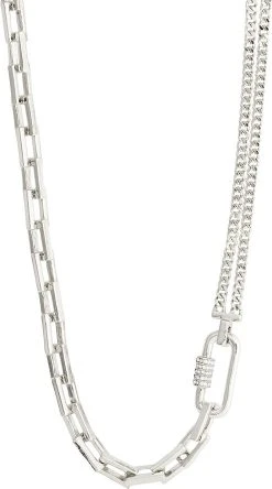 Pilgrim BE Cable Chain Necklace Silver-plated 9 Pilgrim BE Cable Chain Necklace Silver-plated -Enamel Copenhagen Salg 5700560096035