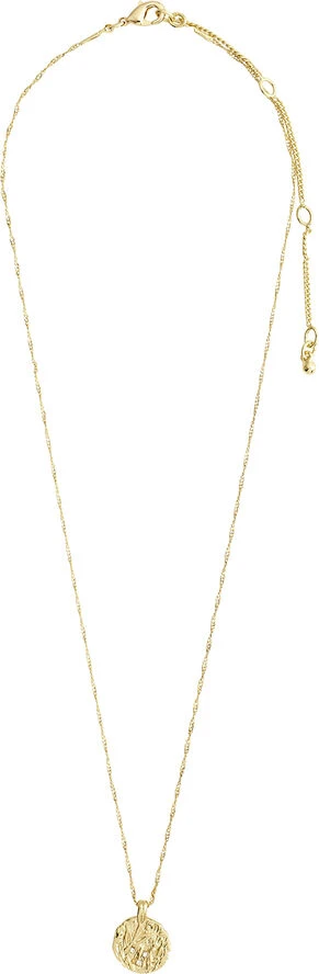 Pilgrim BREATHE Recycled Crystal Coin Necklace Gold-plated 4 Pilgrim BREATHE Recycled Crystal Coin Necklace Gold-plated - Billede 2
