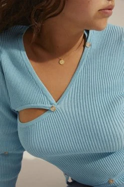 Pilgrim BREATHE Recycled Crystal Coin Necklace Gold-plated 9 Pilgrim BREATHE Recycled Crystal Coin Necklace Gold-plated -Enamel Copenhagen Salg 5700560096097 m2