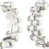 Pilgrim CREATE Recycled Crystal Hoop Earrings Silver-plated -Enamel Copenhagen Salg 5700560096462