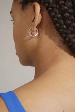 Pilgrim CREATE Recycled Crystal Hoop Earrings Silver-plated -Enamel Copenhagen Salg 5700560096462 2