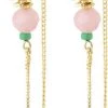 Pilgrim PAUSE Multicolored Chain Earrings Gold-plated -Enamel Copenhagen Salg 5700560096554