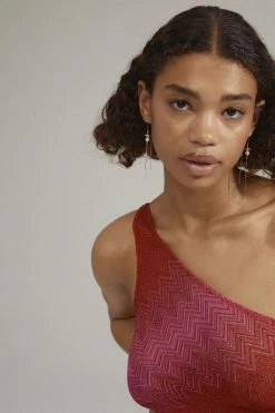 Pilgrim PAUSE Multicolored Chain Earrings Gold-plated -Enamel Copenhagen Salg 5700560096554 m2