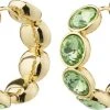 Pilgrim CALLIE Recycled Crystal Hoops Green/gold-plated 2 Pilgrim CALLIE Recycled Crystal Hoops Green/gold-plated -Enamel Copenhagen Salg 5700560096974